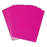 Couleur: Rose; Matériau: PVC; Taille: 85,5 x 54 mm / 3,36 x 2,12 pouces (L*l); Épaisseur: 0,78 mm / 30 Mil; Contenu du pack: 12 x Cartes Naturels