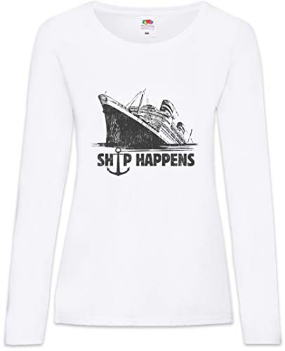 T-Shirt à Manches Longues Femme Ship Happens Urban Backwoods Col Rond En Maille