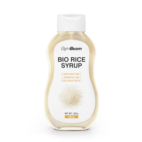 GymBeam Bio Reissirup – Süße Alternative mit neutralem Geschmack, vielseitiger Süßstoff für Backen & Kochen, ideal für Porridge, Joghurt, Desserts, Marinaden, ohne Zusatzstoffe, Bio-Qualität, 250 ml