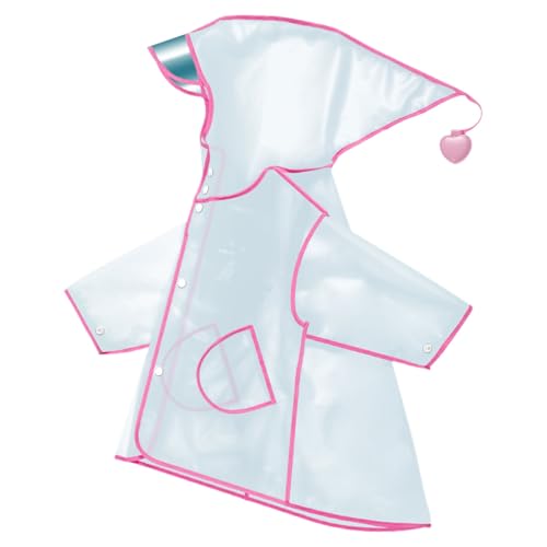 Kids Rain Ponchos for Boys Girls Reusable Raincoats Dinosaur Waterproof Outdoor Rain Jacket Lightweight Outwear