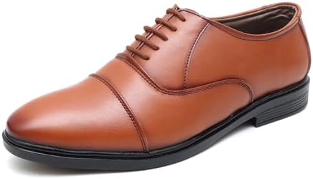 Shooz Faux Leather Men's Formal Shoes|Oxford Shoes|Office Shoes for Men (5 UK to 13 UK)