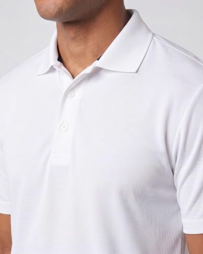 Image of 3 Pack:Mens Quick Dry Fit Polo Shirt Short Sleeve Golf Tennis Clothing Active Wear Athletic Performance Tech Sports Essentials Moisture Wicking Casual Dri-Fit T Shirts Set