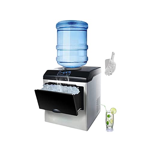 PanHuiWen EiswüRfelmaschine Klein Mini GüNstig 3 Eiswürfel-Größen Ice Cube Maker Machine 25kg/24h für Haushalt/Büro