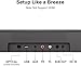 ULTIMEA 7.1ch Virtual Surround Sound Bar, Sound Bar for Smart TV with 4 Surround Speakers, Peak Power 330W, Surround Sound System for TV, App Control, TV Soundbar with Subwoofer, Opt/AUX/BT, Aura A40