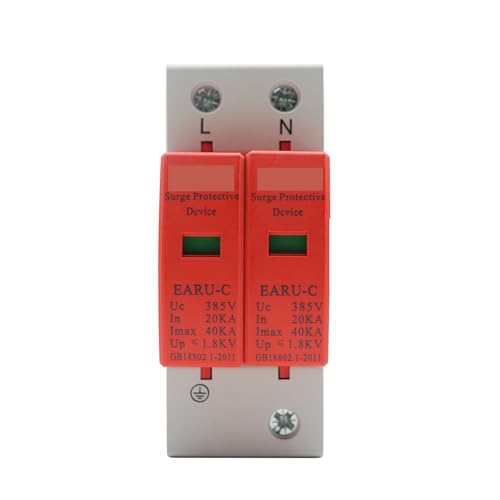 AC SPD 1P+N 2P Surge Protector 20KA AC385V