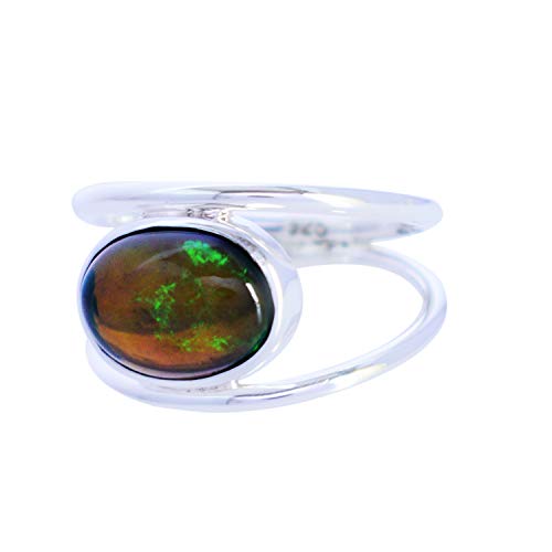 Bague opale ovale en argent 925 un bijou d'exception pour femme et homme