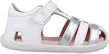 Garvalin Sandalias para Chica 252332 Soft Barefoot de la Talla 24 en Color Blanco_Plata_C313