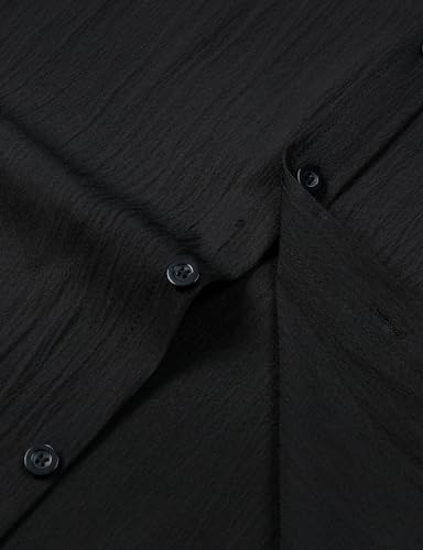 Image of JEMITOP Mens Stretch Wrinkle Free Texture Shirts