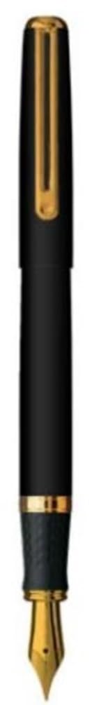 Inoxcrom Excellence Gift Boxed Wall Street Titanium Fountain Pen - Matt Black/Chrome Trim