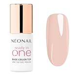 NÉONAIL UV Nagellack 7,2 ml - Beige - READY IN ONE - One Apricot - 3in1 Nagellack - Base Coat - Top Coat - Unterlack Für Nägel - Überlack Für Nagel - UV Lack - Gel Nägel - Nageldesign