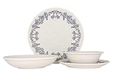 Rinart Juegos de vajilla (Medium) - Valeria - 24 piezas - 6 Personas - Porcelana