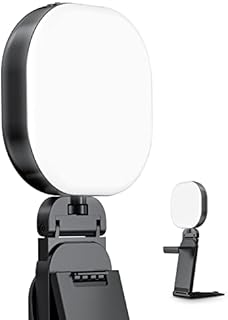viozon Glow LED Streaming Light, Rechargeable Portable, Video Conference Light, Angle&Brightness&Color Temp Adjustable, 3000k-7200k,CRI90, Suitable For Laptop, Monitor,Zoom,Broadcast,Vlog