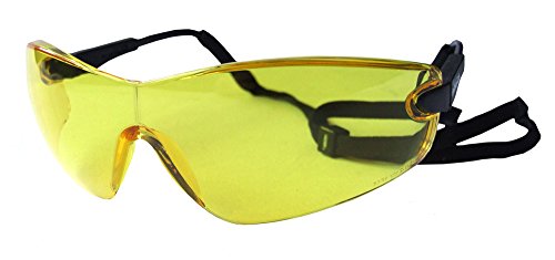 Bolle VIPPSJ Viper Glasses Nylon Frame Anti-Scratch and Fog Lens, Black/Yellow