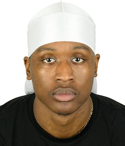 Roman-T Premium Silky Satin Durag - Headwrap - Long, Wide Tails