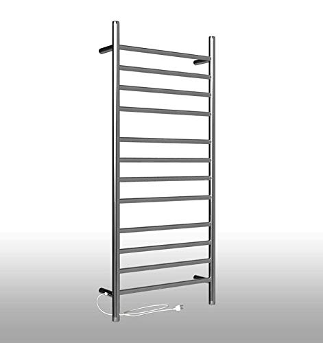 Tee's Electrical Cloth Drying Stand (Stainless Steel/SS-304 Towel Warmer)- 12 Bars Extra HOT, Wall Mounted