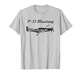North American P-51 Mustang WW2 / WWII Avión militar P51 Camiseta