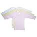 bambini Girls Pastel Variety Long Sleeve Lap T-Shirts - Newborn - Pink/Yellow/White
