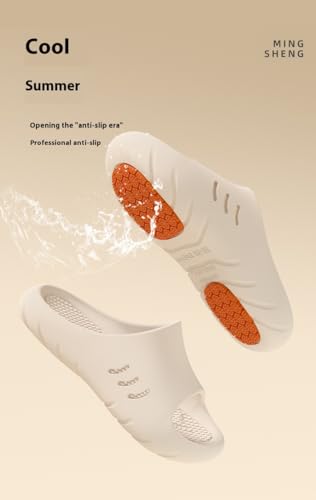 Women's Ultra Soft Slides, Casual Non Slip Slippers, Open Toe Shoes for Indoor Outdoor Beach Shower3