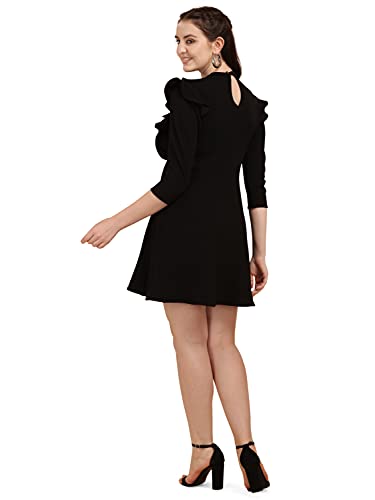 Image of OOMPH! Women's Western & Fusion wear Lycra A-Line Knee-Long Dress md349