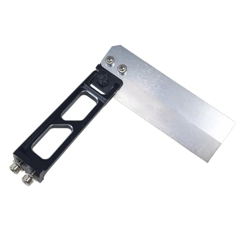 93x75x2mm Extended Low-Resistance Rudder, All-Metal Steering Blade for RC Racing Boats, 7075 Aluminum CNC
