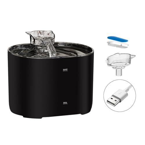 Fuente automática para agua gatos y perros 2200ml miniatura 1
