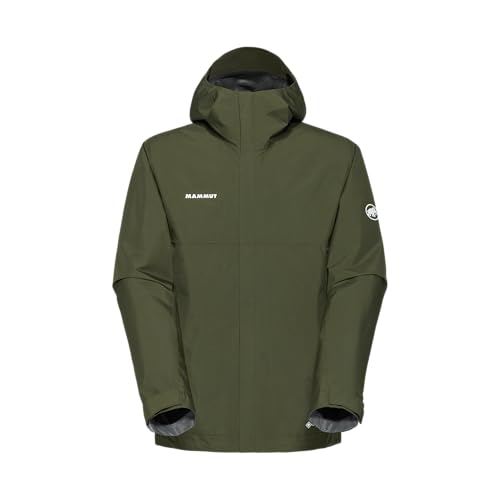 Mammut Treeline Light HS Veste à capuche homme randonnée imperméable Dark Marsh