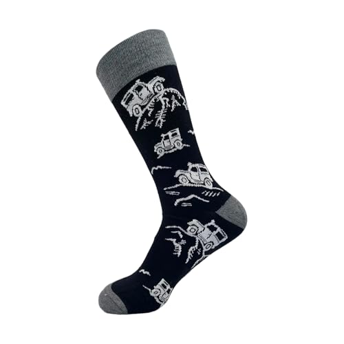 ECO CHIC Mens Bamboo Socks Breathable Hot and Cold Weather UK 6-11 Single Pair (4x4 Black)
