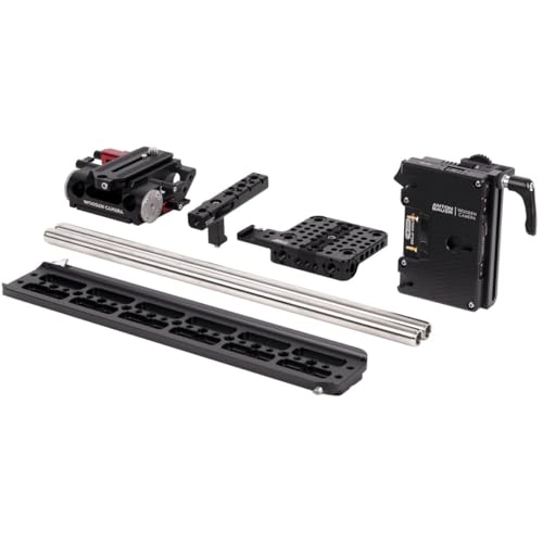 Wooden Camera Unified Accessory Kit with Battery Slide Pro Gold Mount for Canon C70