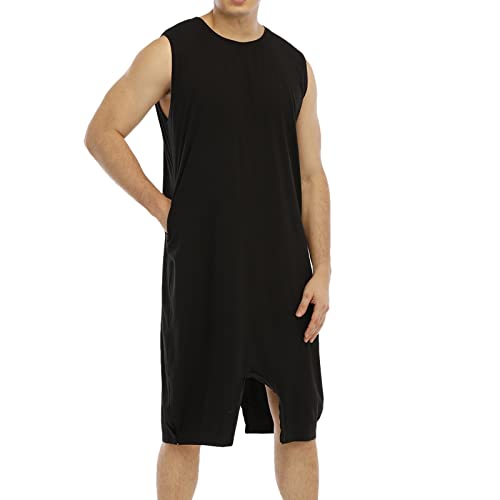 Mono transpirable de hombre con top sin mangas y pantalón corto fresco para verano