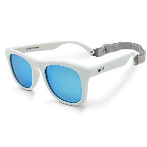 Jan & Jul Baby Sunglasses For Toddler Girl Boy, Mirrored (S: 6 Months-2 Years, White Aurora) #TOP4
