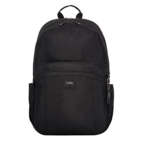 Totto, Mochila para portátil 14 color negro-Trik L Unisex adulto, Normal