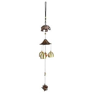Feng Shui Windgong Retro Olifant Windgong voor geluk Outdoor metalen windgong Windbell voor tuinkamer