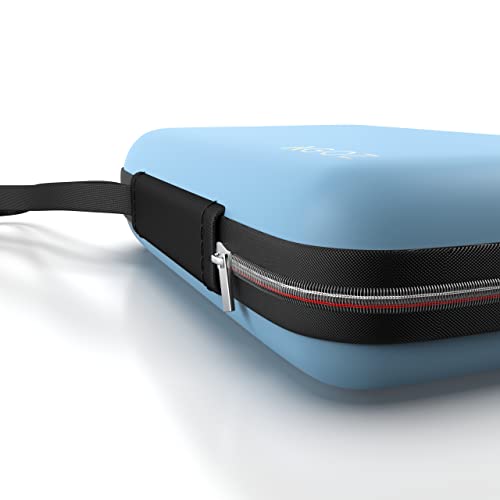 Image of AGOZ Carrying Case Compatible with Freestyle Libre 2 Reader, Travel Pouch Holster - Freestyle Libre Reader Protective Cover Holder with Wrist Strap (Blue)