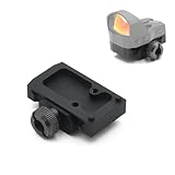 Tactical Mini ROMEO1 Red Dot Sight Mount Quick Release/Detach，Romeo 1 Optics Reflex Scopes Mounting Plate Mount Base Adapter，Fits for Standard 20mm Picatinny Rail Mounting，with Screws and Wrench