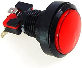 45mm Arcade Style Big Round Push Button (Red)