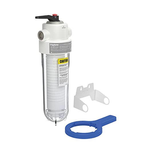 Hydrovos 10-Inch Whole House Water Filter System, Nsf Certified Reduces Sediment, Features 3/4” Stainless Steel Ports, Built-In Pressure Relief And Bypass Valve, One 5-Micron Water Filter Included #TOP4