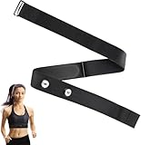 Hugwish pulsometro Banda Ajustable (75 cm a 105 cm) para Bluetooth Ant+ pulsometro Compatible con Garmin, Sensores de Distancia de 45 mm (2)