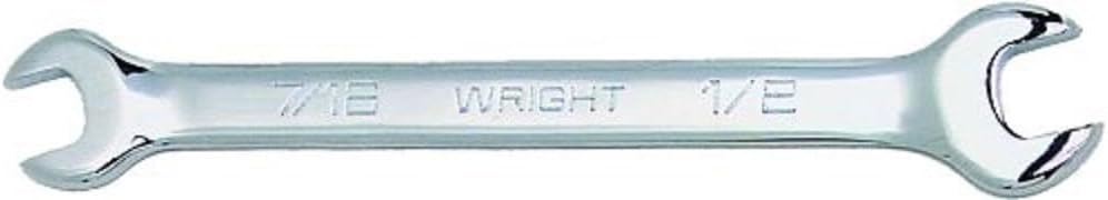 Wright Tool 1340 Full Polish Open End Wrench, 1-1/8" x 1-1/4"