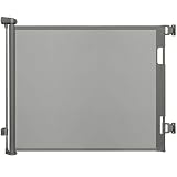 Dioxide Barrière de Sécurité Rétractable pour Bébé, 0 150 cm Barriere Retractable Enfant, Barrière Sécurité Enfant Adaptée aux Escaliers, Couloirs, Intérieur et Extérieur (Gris)