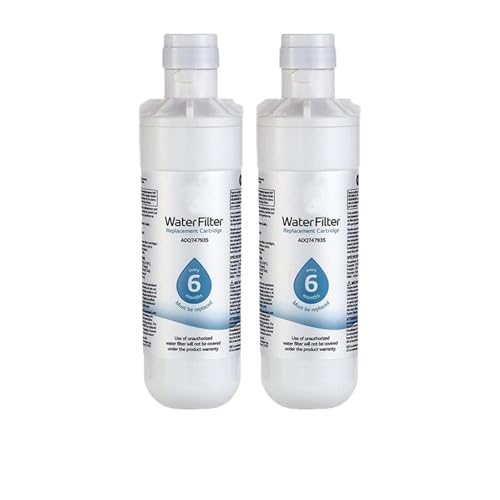 AGFQGLDPO Reemplazo de Filtro de Agua, ósmosis inversa de carbón Activado for refrigerador, purificador de Hielo y Agua, Uso doméstico, Compatible con LG, LT1000P(2pcs)