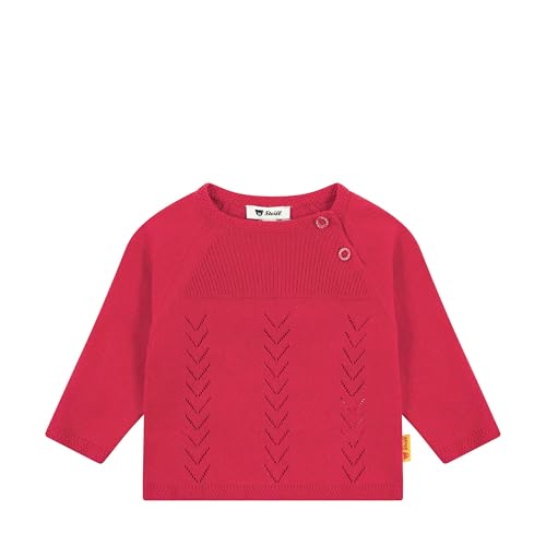 Steiff Pullover pour fille : pull-over en maille rose douce de marque allemande
