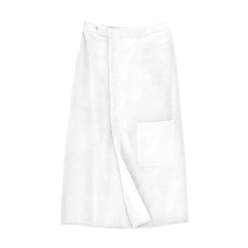 Pareo de sauna Zwoltex para mujer en algodón orgánico blanco de 90x140 cm 2