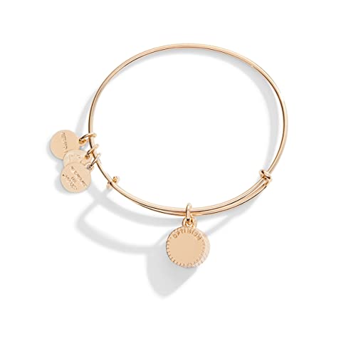 Alex And Ani Birthstones Expandable Bangle For Women, December, Blue Zircon Crystal, Shiny Gold Finish, 2 To 3.5 In #TOP1