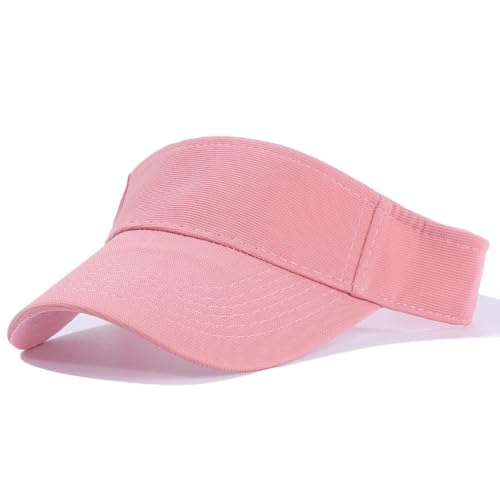 Tiakay Casquette à Visière Anti UV Femmes Respirante et Réglable - Design Queue de Cheval Visières de Soleil Anti-Soleil Beach Visiere Idéal pour Golf, Tennis, Extérieur (Rose)