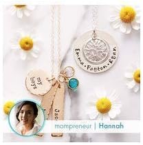By Hannah Design My Boys Personalized Name Necklace - Genuine Sterling Silver, Mother's Day Gift or Moms, Grandmother, Aunts, Friends image 9 of 9 B07Q6KZVP8