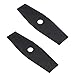TopHomer 2 Stück Universal Rasentrimmer Messer Metall 305 mm Länge Rasenmähermesser Grasschneideblatt Ersatzmesser Ersatzteile Set