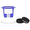 OHSO Little Cookie Dipper - 8 Oz Glass Dunker, 4 Milk Levels, Dunk 2 Cookies, Hands Free Dip