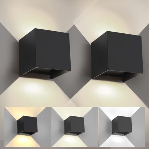 YCZM 15W 3CCT Adjustable Up and Down LED Wall Sconce 2 Pack by YCZM - Used condition - US$41.26