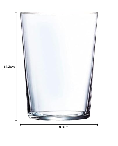 Miniatura 5 de Acan Tradineur - Juego De 12 Vasos De Cristal De 530 Ml, Pack De Vasos Para Agua, Bebidas, Ligeros, Aptos Para Lavavajillas, 13 X 8,5 Cm