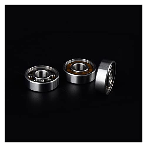 NOVOCE Rolamentos 8 peças, rolamento de aço 608, rolamento de roda em linha 8 x 22 x 7 mm, eixo para